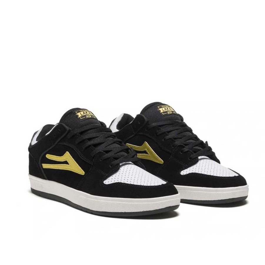 Men * | Lakai Telford Low Black/Gold Suede Typical Style