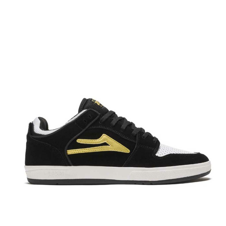 Men * | Lakai Telford Low Black/Gold Suede Typical Style