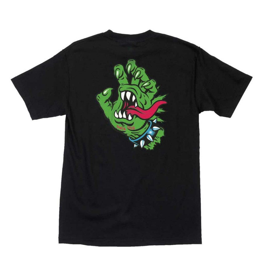 Men * | Santa Cruz Meek Og Slasher Hand S/S T-Shirt Pigment Black Exclusive