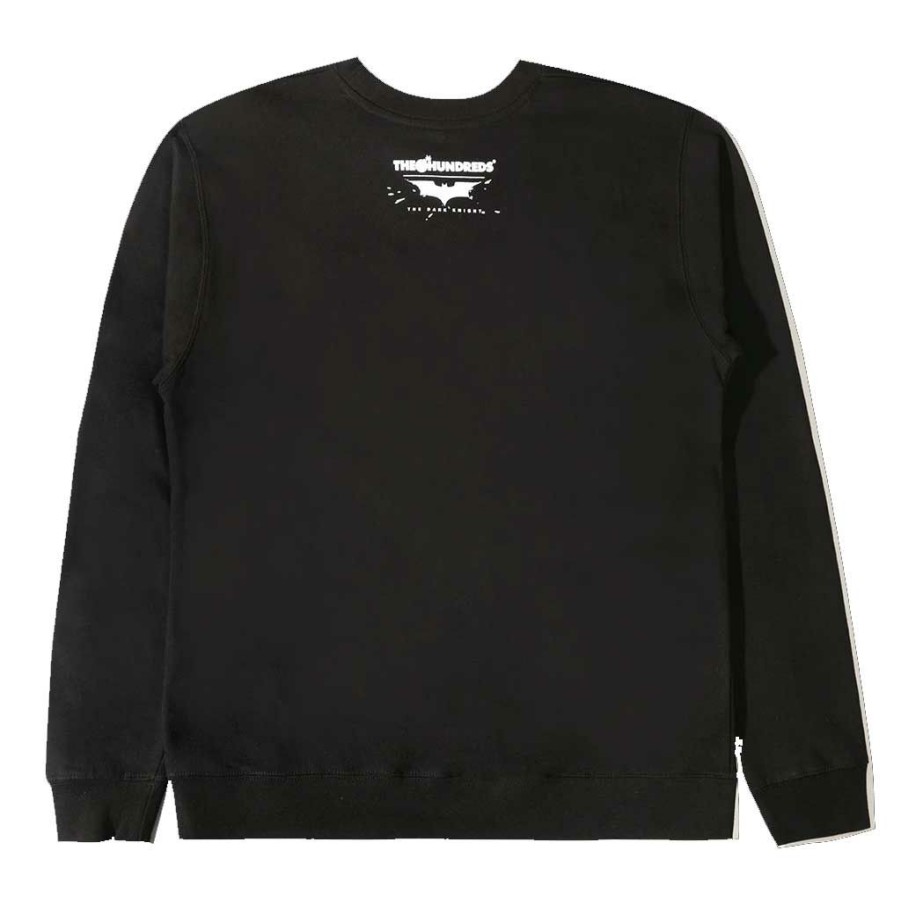 Men * | The Hundreds X Batman Dark Knight No Rules Crew Neck Black Clearance Sale