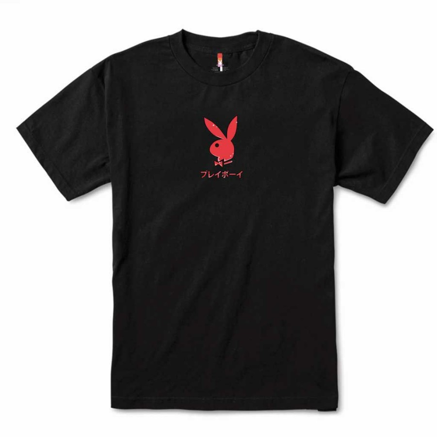 Men * | Color Bars X Playboy Ace Of Hearts Tee Black Exclusive