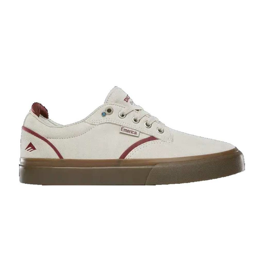 Men * | Emerica Dickson White/Red/Gum Exclusive