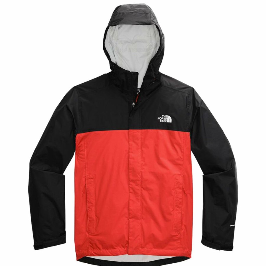 Men * | The North Face Venture 2 Jacket Flare/Tnf Black Closeout Sale