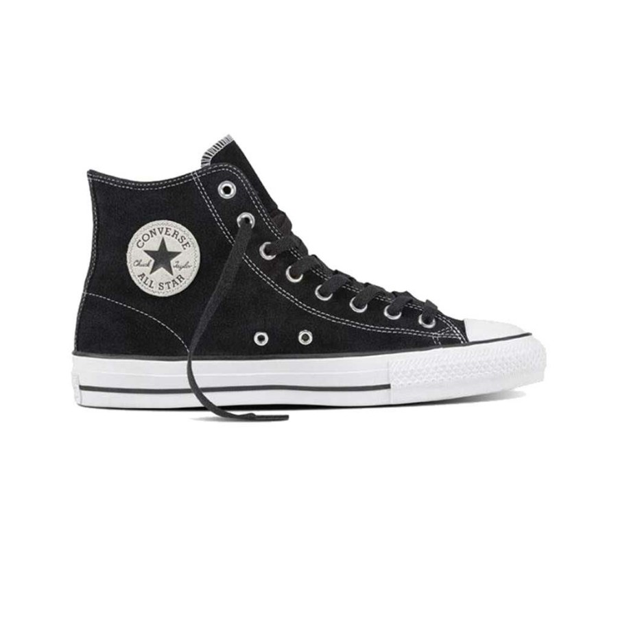 Men * | Converse Ctas Pro Hi Black/White/Suede Quick Delivery