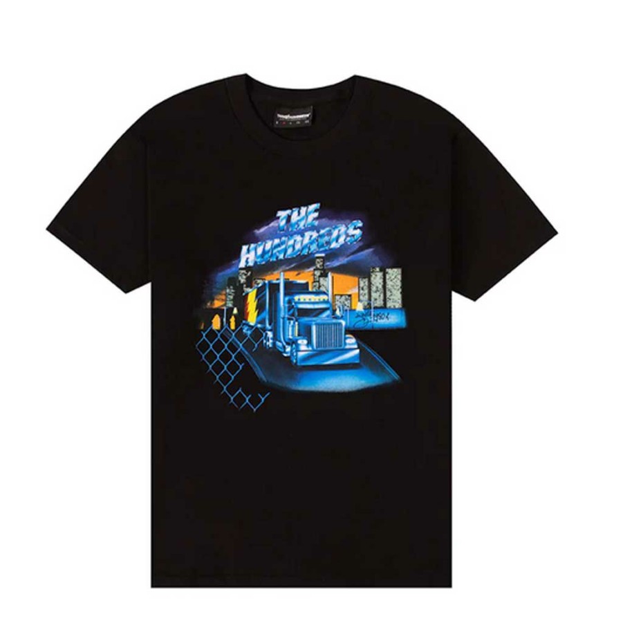 Men * | The Hundreds Trucker Tee Black Exclusive