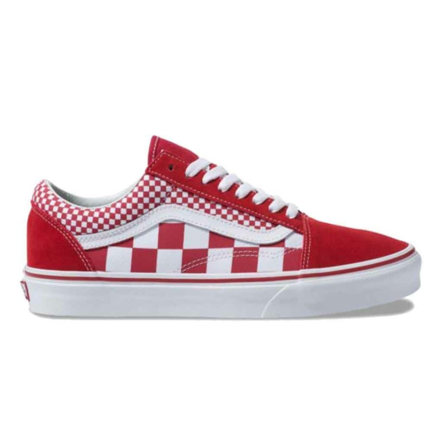 Men * | Vans Ols Skool Mix Checker Chili Pepper/True White Low Price