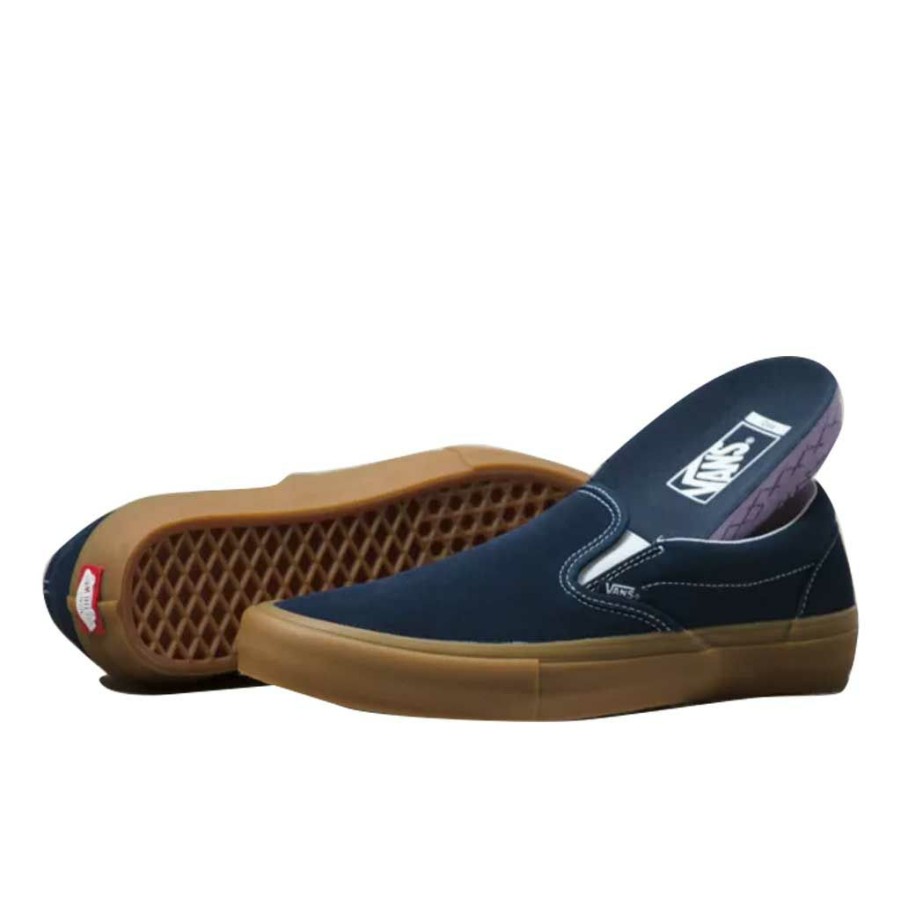 Men * | Vans Slip On Pro Navy/Gum Sale Online