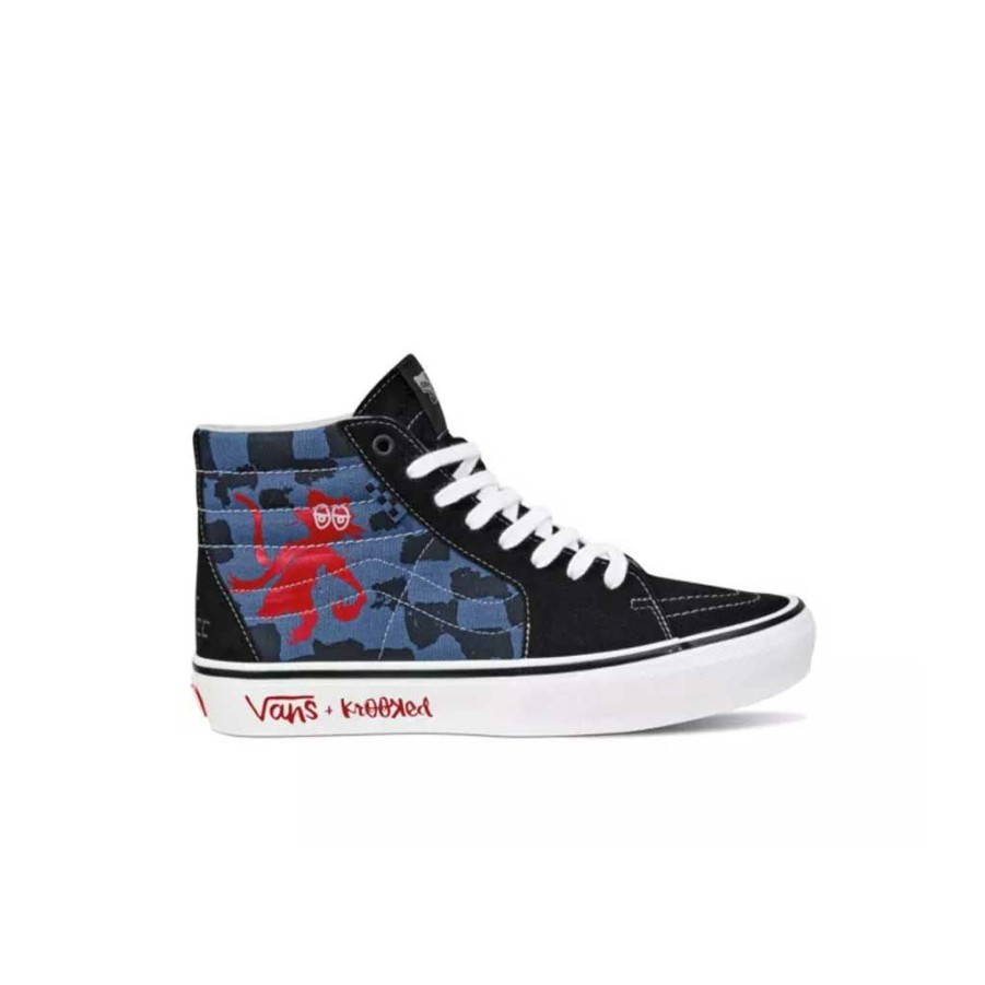 Men * | Vans X Krooked Skate Sk8-Hi Krooked By Natas For Ray Blue Special Style