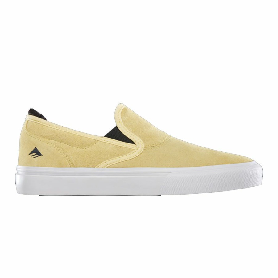 Men * | Emerica Wino G6 Slip On Yellow/White Special Style