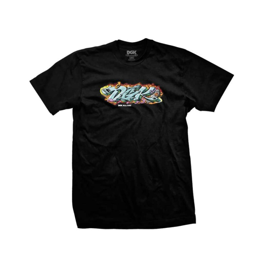 Men * | Dgk Bomb Tee Black Free Delivery