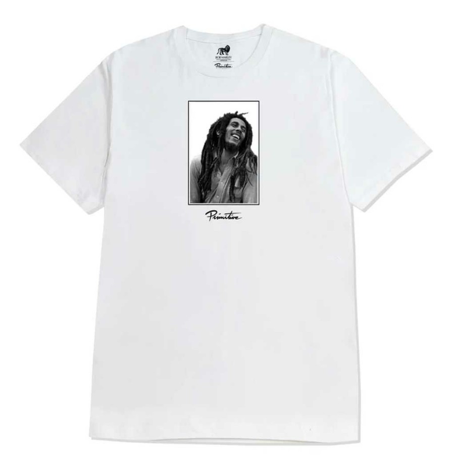 Men * | Primitive X Bob Marley Uprising Tee White Discount