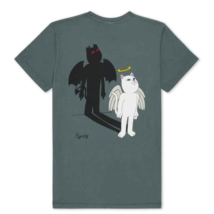 Men * | Rip N Dip Shadow Friend Tee Charcoal Lower Prices