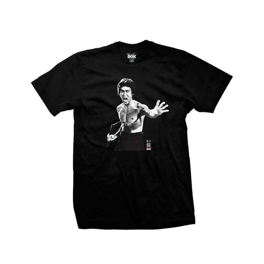 Men * | Dgk X Bruce Lee Fierce Tee Black Quick Delivery