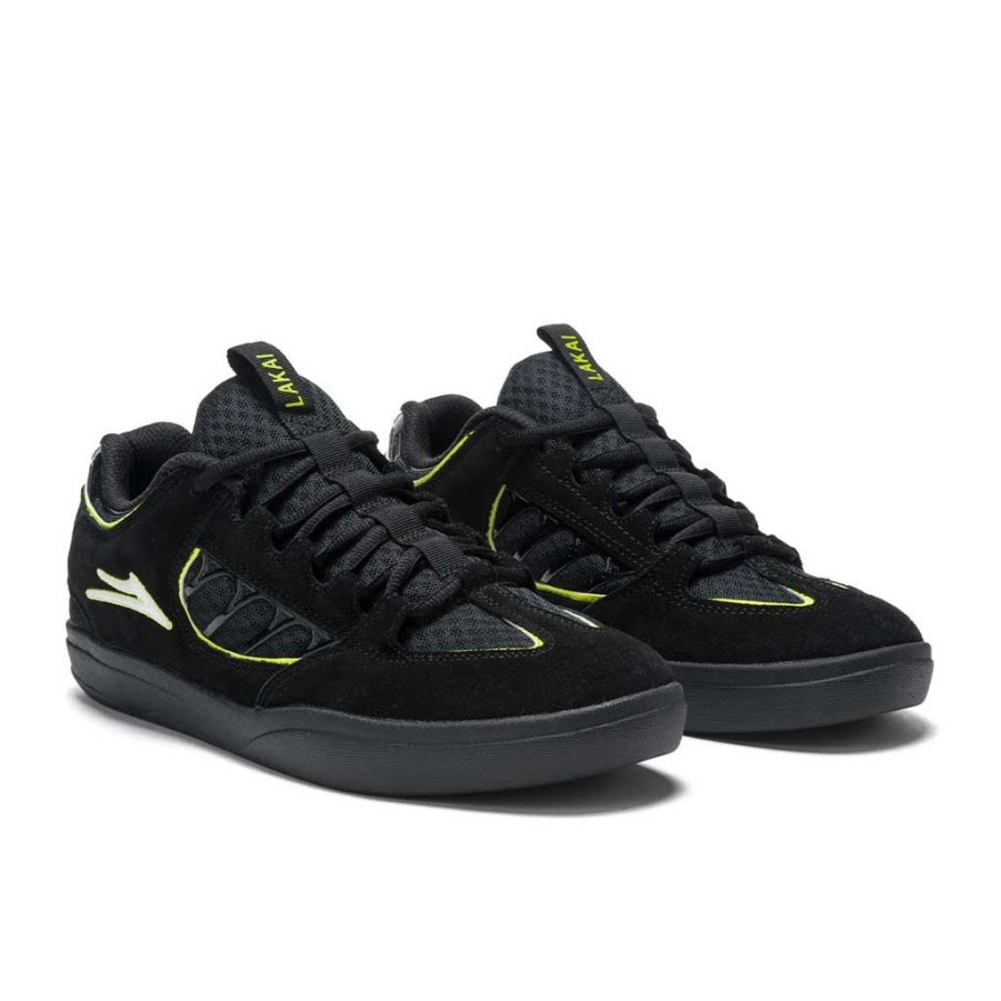 Men * | Lakai Carroll Black/Neon Quality Guarantee