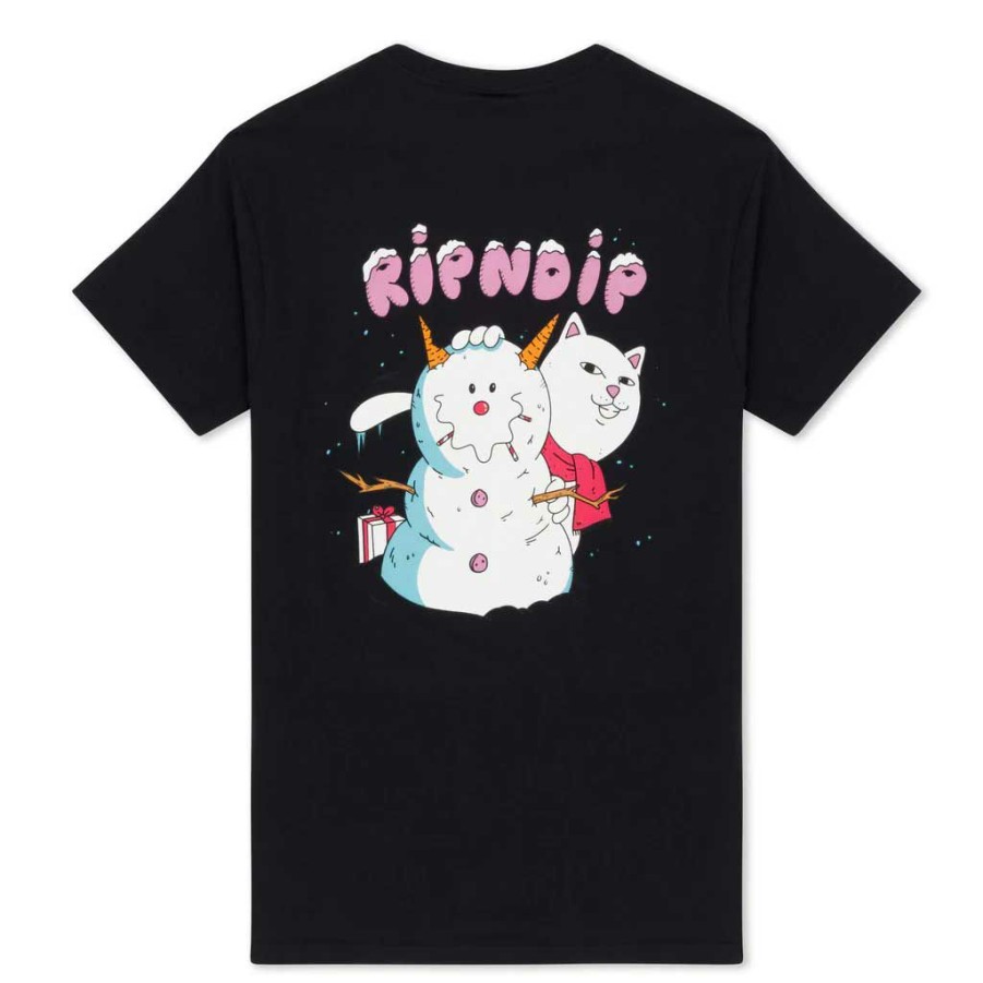 Men * | Rip N Dip Frosty The Snownerm Tee Black Special Style