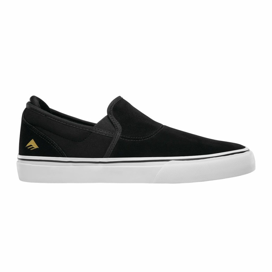 Men * | Emerica Wino G6 Slip-On Black/White/Gold Exclusive