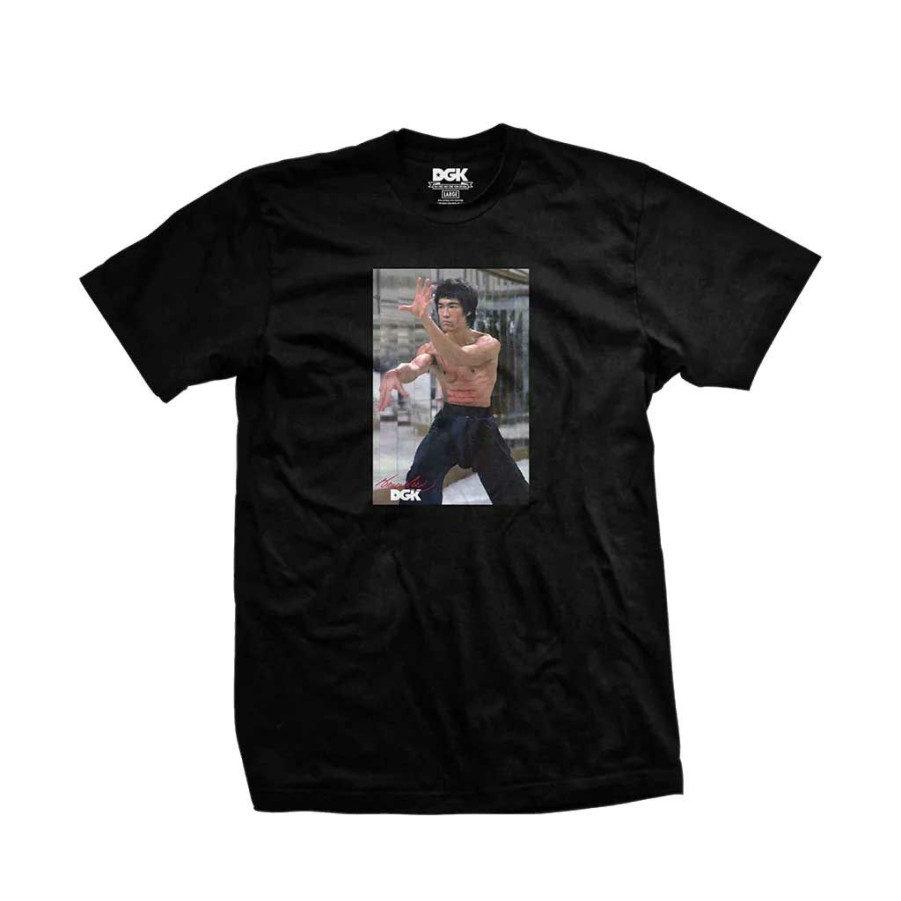 Men * | Dgk X Bruce Lee Like Echo Tee Black Free Delivery