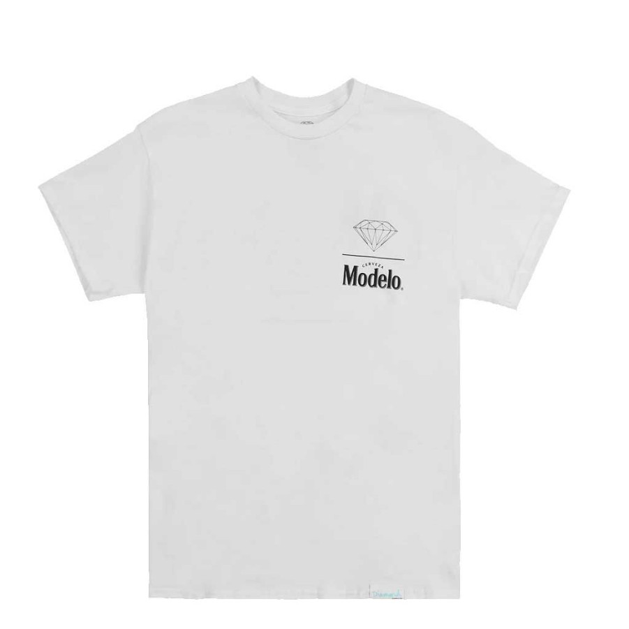 Men * | Diamond X Modelo Stacked Tee White Exclusive