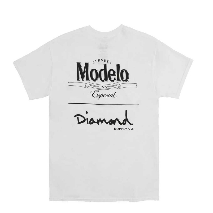 Men * | Diamond X Modelo Stacked Tee White Exclusive