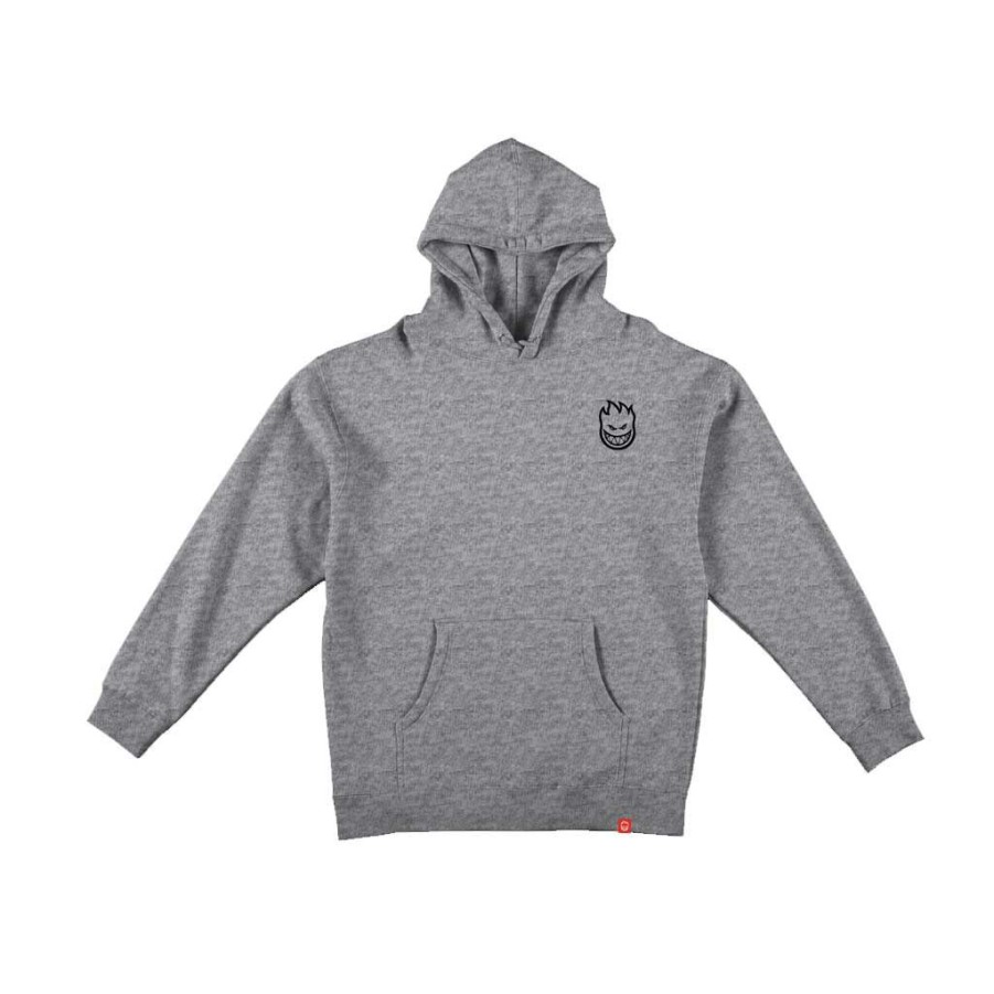 Men * | Spitfire Classic Vortex Hoodie Heather Grey/Black Store