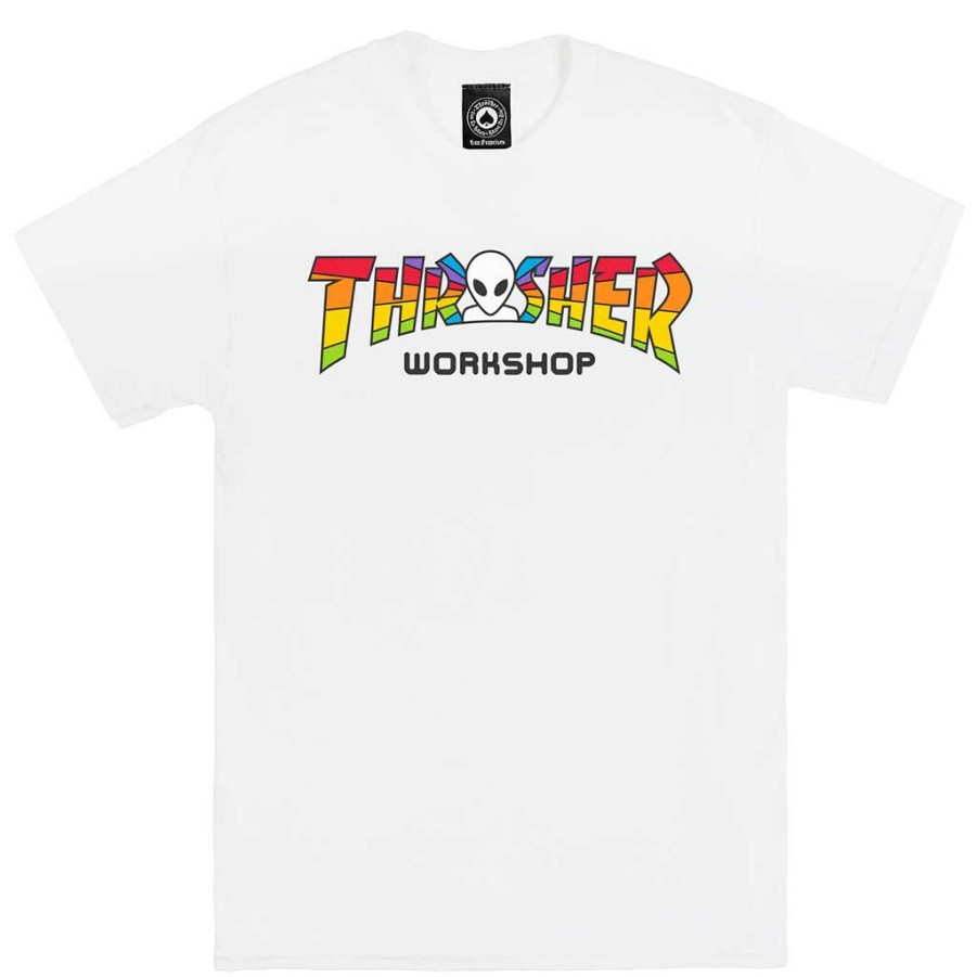 Men * | Thrasher X Alien Workshop Spectrum T-Shirt White Excellent Quality