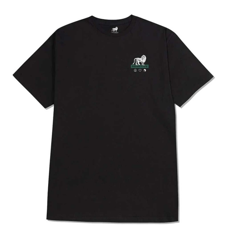 Men * | Primitive X Bob Marley Life Forever Tee Black Quality Guarantee