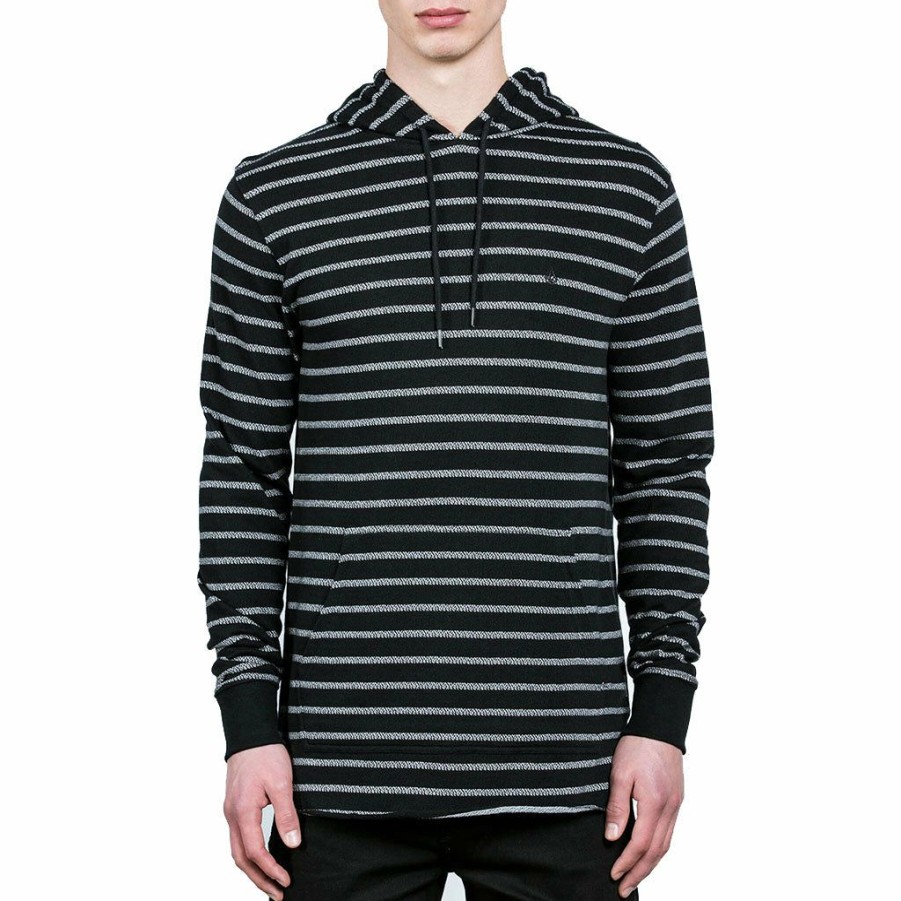 Men * | Volcom Breakers L/S Hooded Black Sale Online