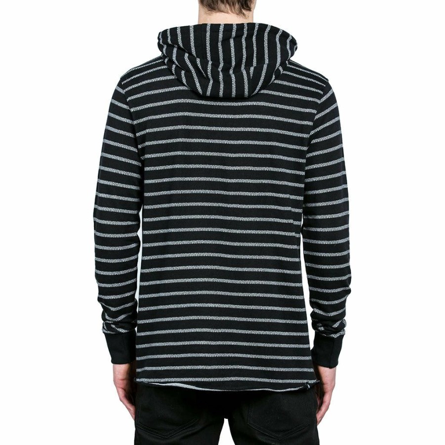 Men * | Volcom Breakers L/S Hooded Black Sale Online