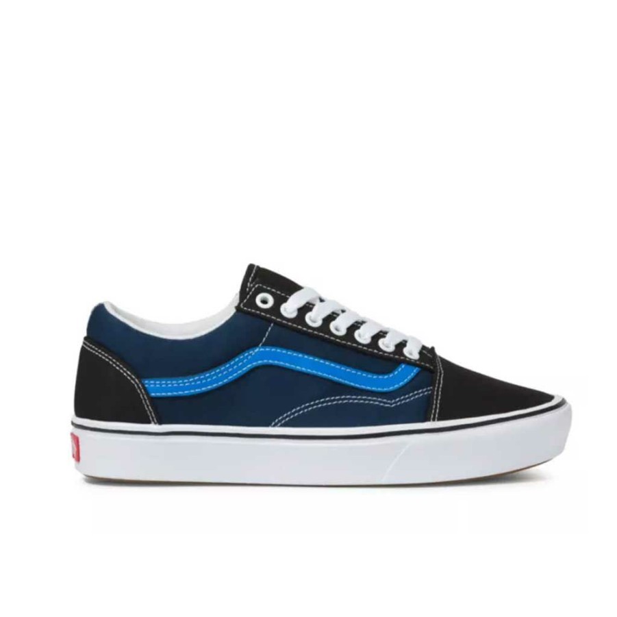 Men * | Vans Comfycush Old Skool Black/Dress Blue Latest