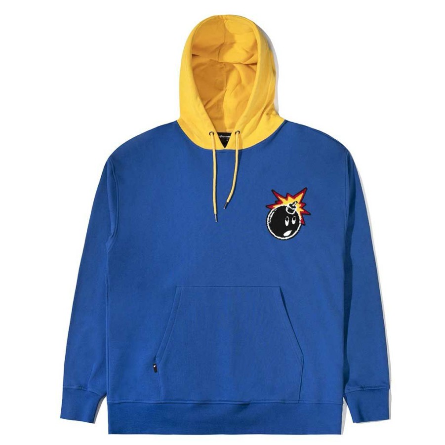 Men * | The Hundreds Campus Pullover Hoodie Blue Special Style