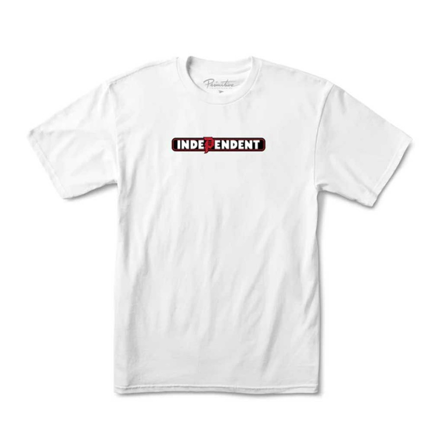 Men * | Primitive X Independent Bar Tee White Low Price