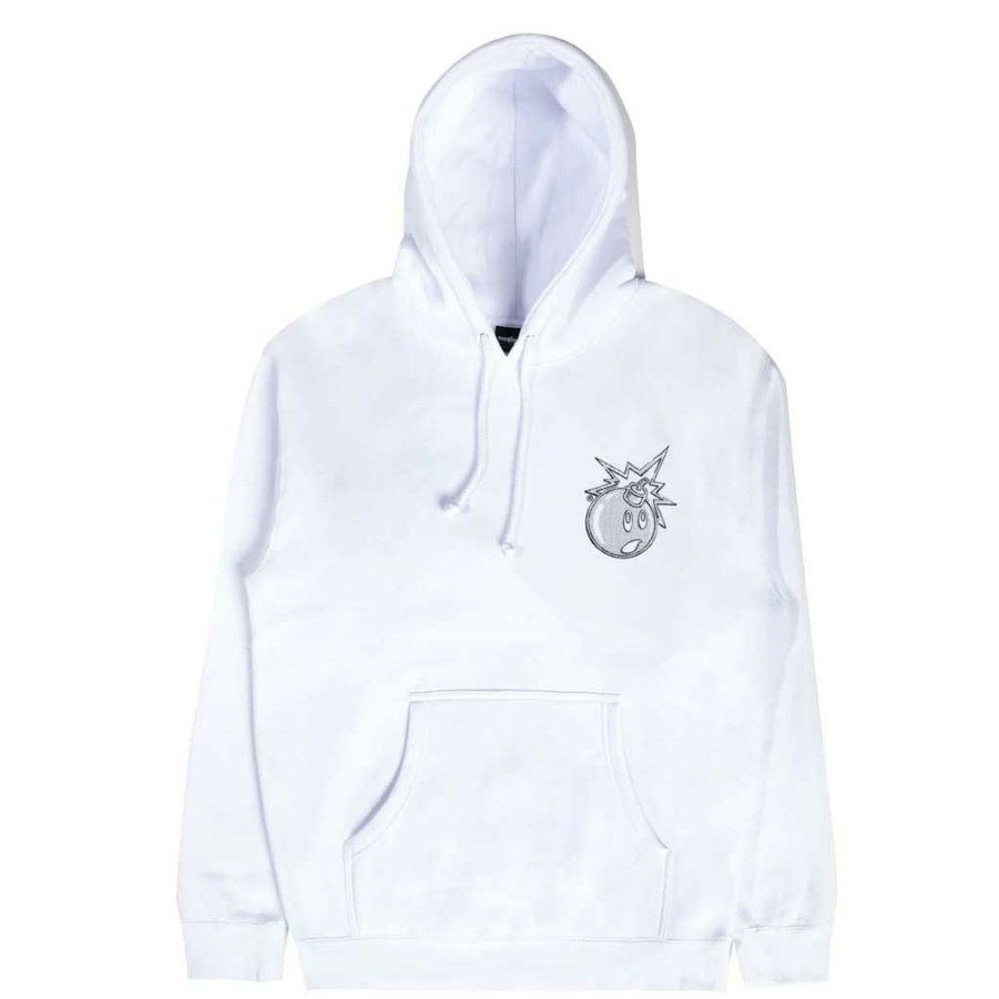 Men * | The Hundreds X Vides Adam Bomb Pullover White Discount