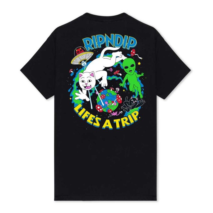 Men * | Rip N Dip 4Th Dimension Tee Black Sale