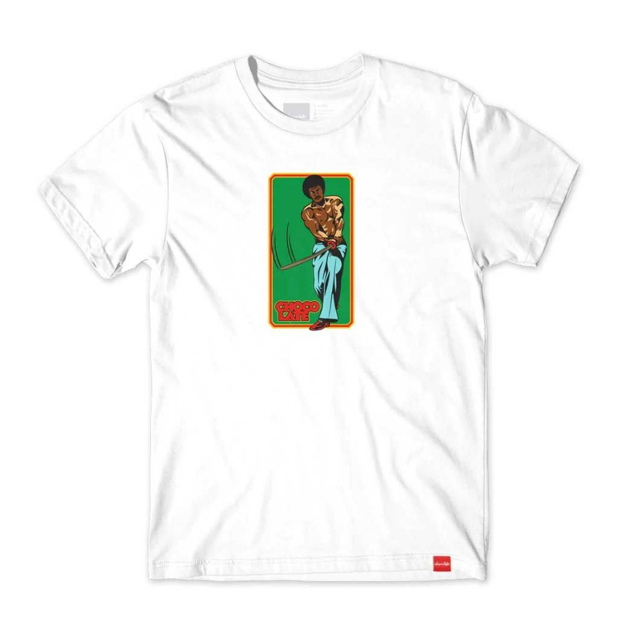 Men * | Chocolate Kung-Fu S/S Tee White Free Delivery