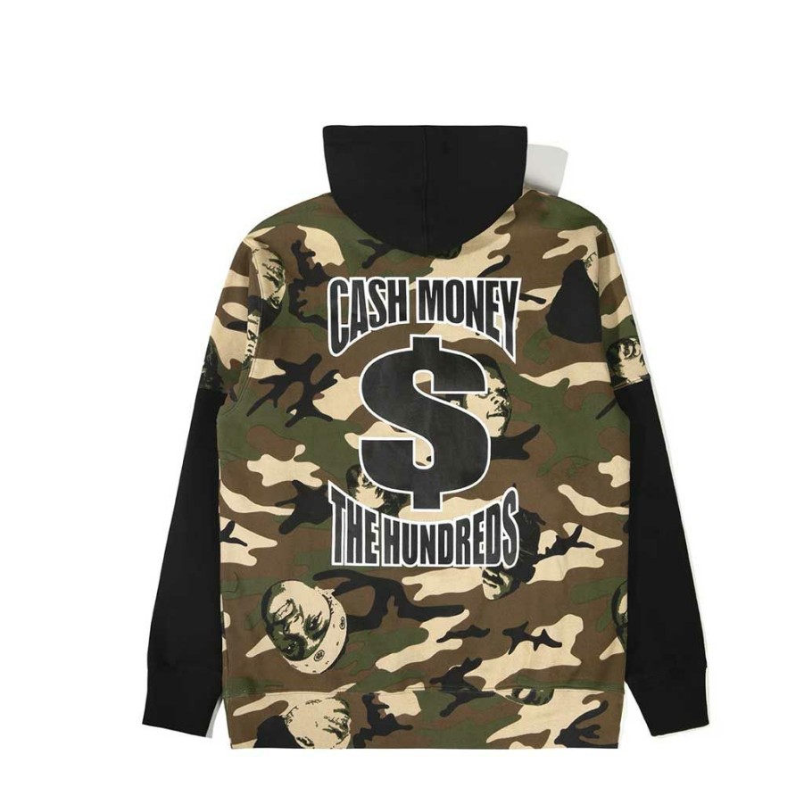 Men * | The Hundreds X Cash Money Records Records Pullover Camo Bestsellers