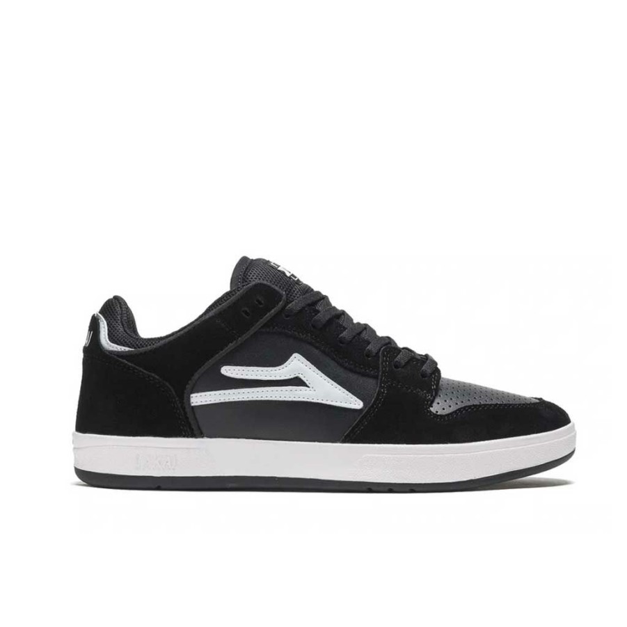 Men * | Lakai Telford Low Black/White Suede Lower Prices