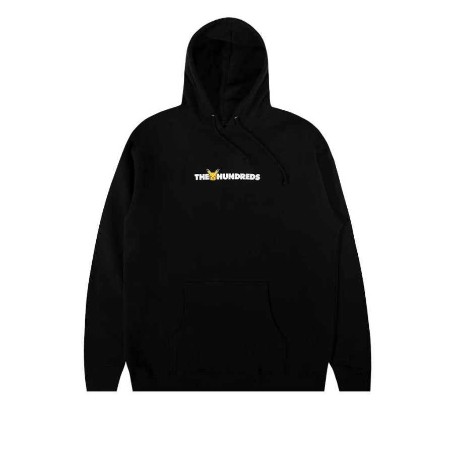 Men * | The Hundreds X Pokemon Pika Bar P/O Hoodie Black Clearance Sale