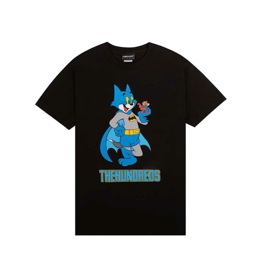 Men * | The Hundreds X Warner Bros. Tom Vs Jerry T-Shirt Black Best Sellers