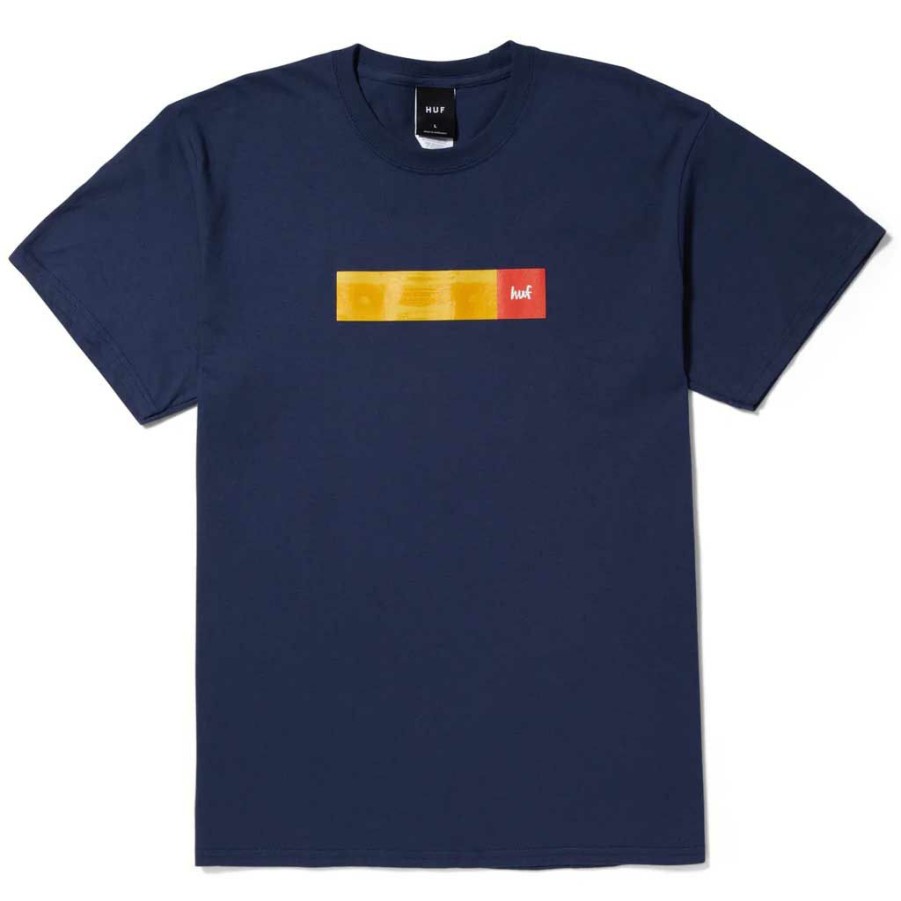 Men * | Huf X Crailtap Milton S/S Tee Navy Lower Prices