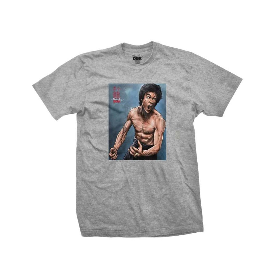 Men * | Dgk X Bruce Lee No Way As Way Tee Athletic Heather Typical Style