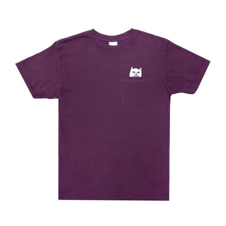 Men * | Rip N Dip Lord Nermal Pocket Tee Mist Grape Excellent Quality