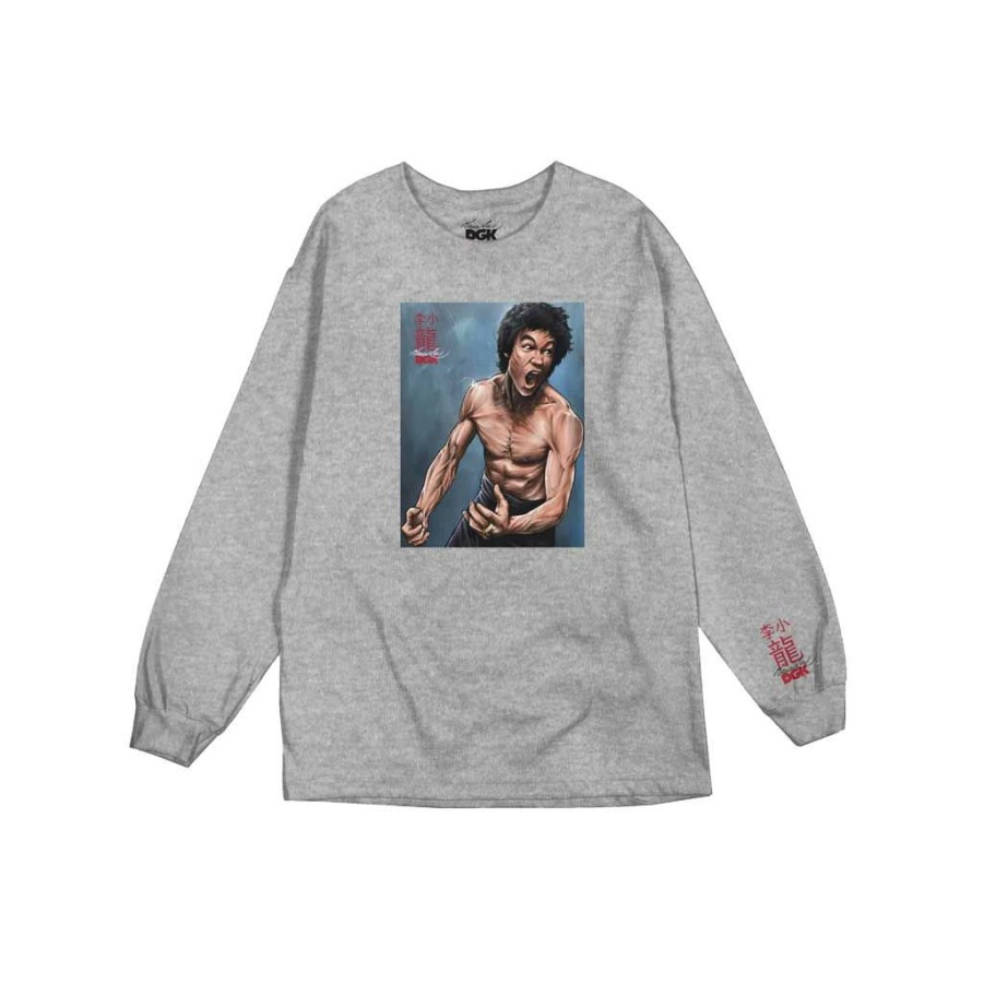 Men * | Dgk X Bruce Lee No Way As Way L/S Tee Athletic Heather Wholesale