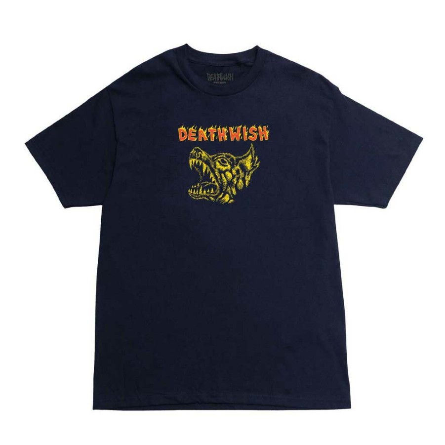 Men * | Deathwish Man'S Best Friend Tee Navy Quality Guarantee