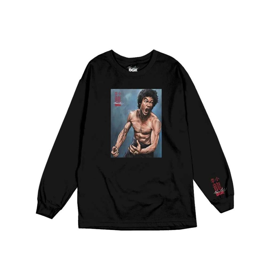 Men * | Dgk X Bruce Lee No Way As Way L/S Tee Black Bargain Sale