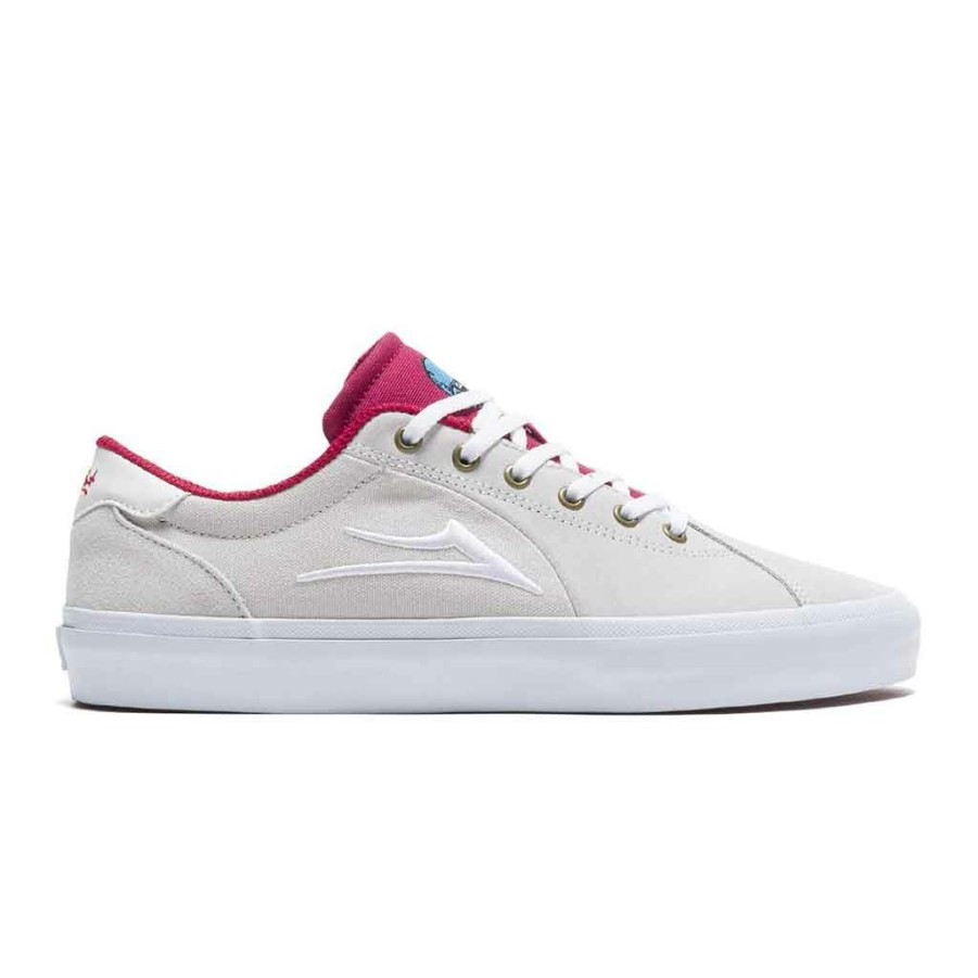 Men * | Lakai X Glaboe Flaco Ii White/Red Excellent Quality